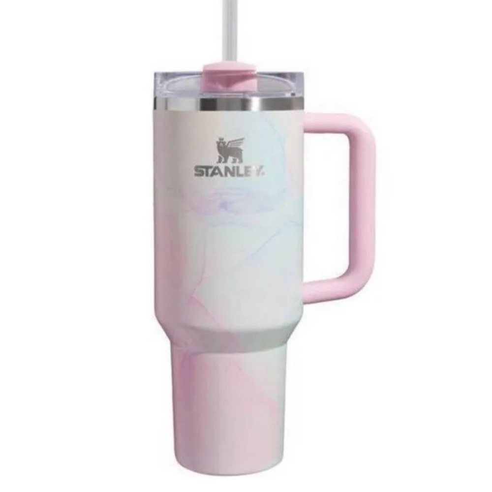 💕CUTE! Authentic STANLEY TUMBLER 40oz newest target edition “Tulle”